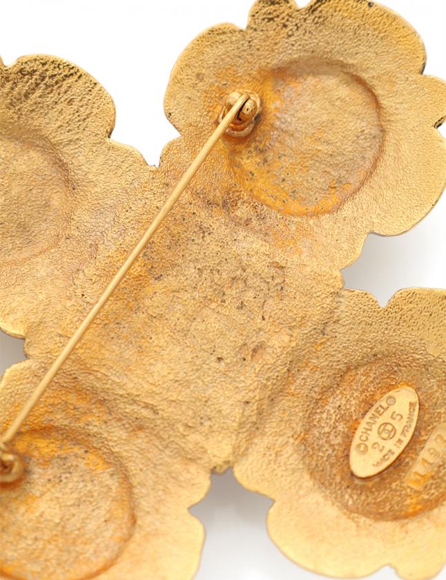 シャネル CHANEL ブローチ グリポワ ゴールド マルチカラー