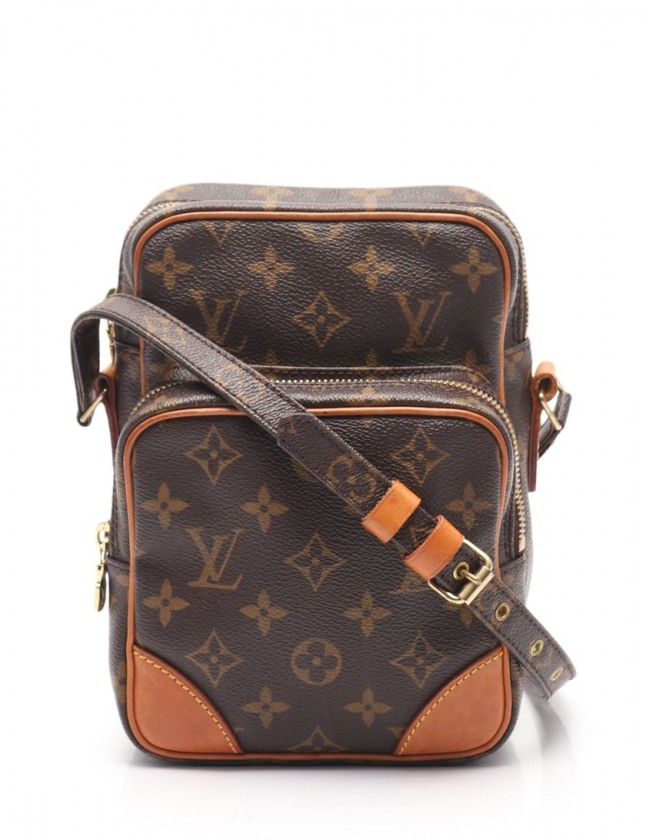 ルイヴィトン LOUIS VUITTON ショルダーバッグ アマゾン モノグラム 茶 