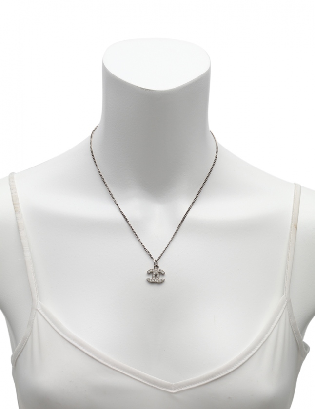 シャネル CHANEL ネックレス ココマーク シルバー アクセサリー ライン  