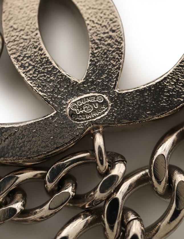 【美品✨】シャネル★チェーンベルト★シルバー★ココマーク シャネル CHANEL ココマーク ターンロック チェーン ベルト シルバー