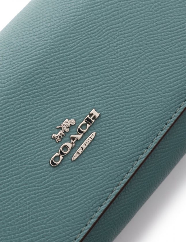 COACH(コーチ) 長財布 - 58307 ライトブルー レザー COACH 並行