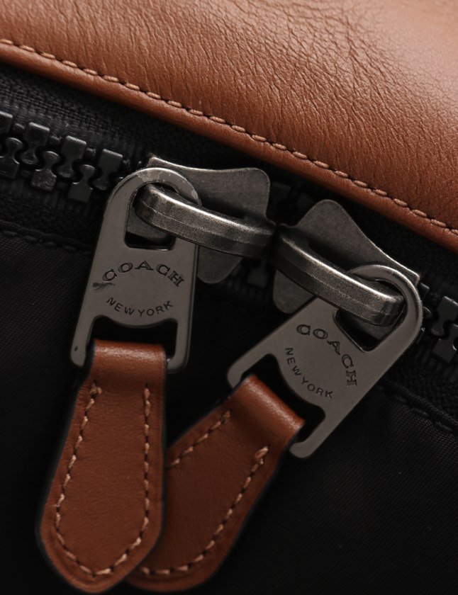 コーチ COACH バックパック リュック チャールズ 茶 黒 F59321 レザー