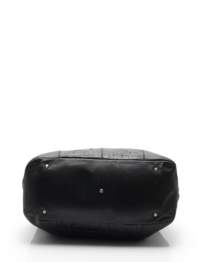 ジョルジオアルマーニ GIORGIO ARMANI ボストンバッグ 黒 レザー 型