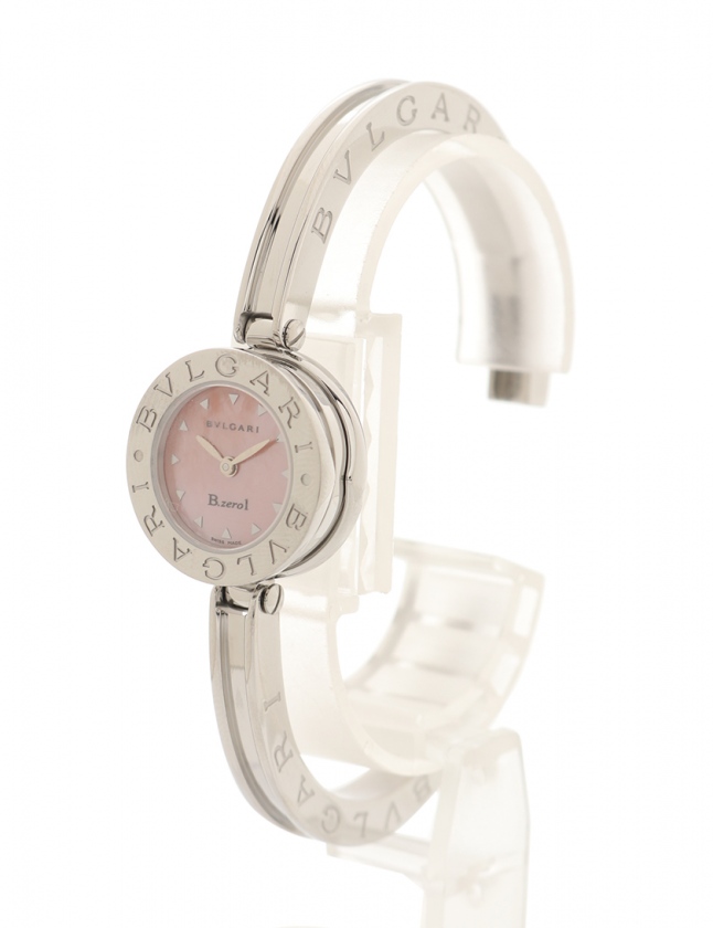 BVLGARI ビーゼロワン BZ22S ピンクシェル クォーツ シルバー ブルガリ