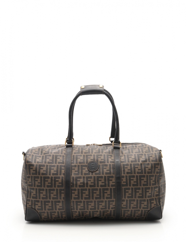 フェンディ FENDI ボストンバッグ ショルダーバッグ ズッカ ベージュ  