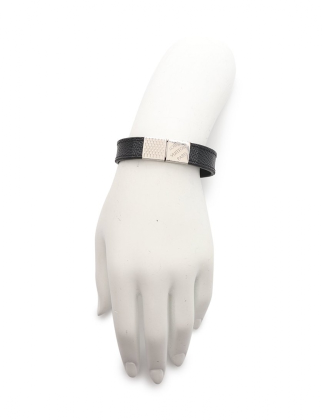ルイヴィトン Louis Vuitton ブレスレット ブラスレ チェックイット ダミエグラフィット 黒 アクセサリー Pvc M6606e メンズ 114 ベクトルパーク