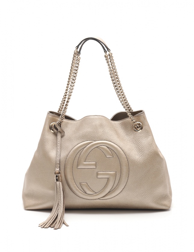 グッチ GUCCI チェーンショルダーバッグ ソーホー インターロッキングG  