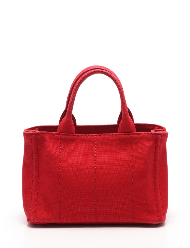プラダ PRADA トートバッグ ショルダーバッグ カナパ 赤 1BG439  