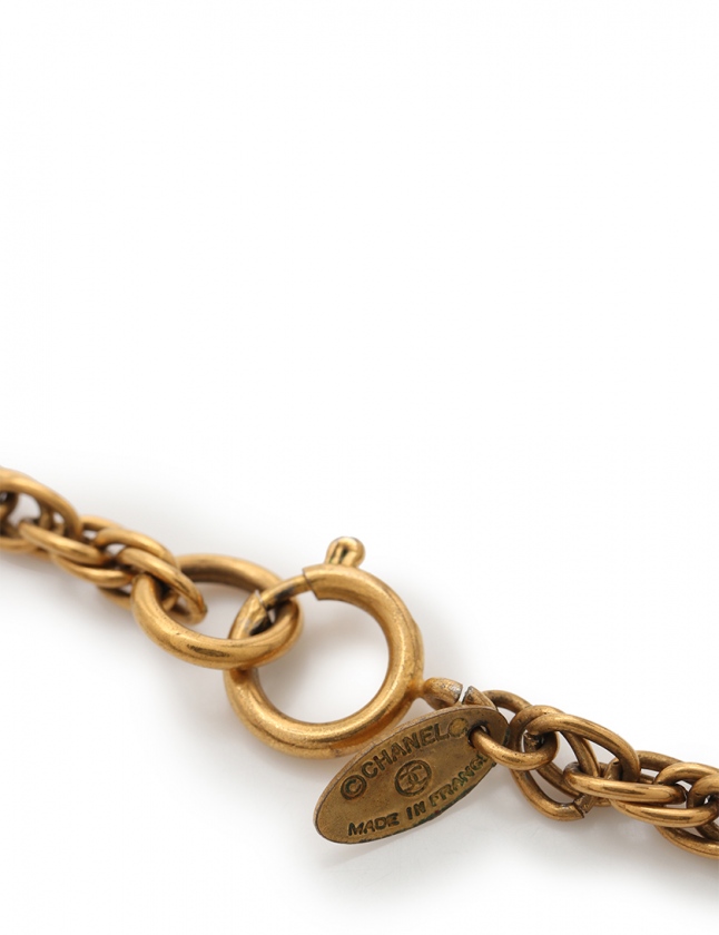シャネル CHANEL ネックレス ココマーク チョーカー ゴールド