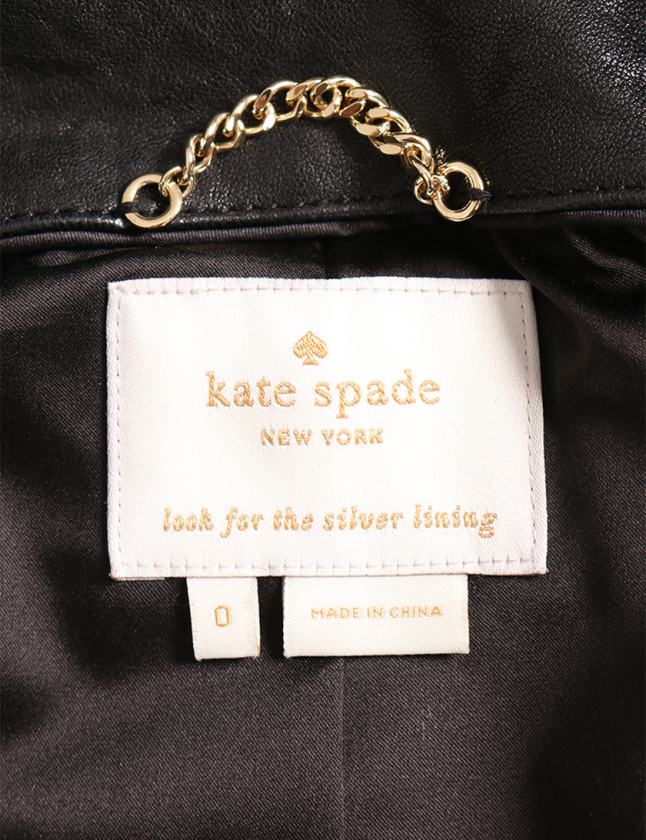 kate spade リボンレザージャケット0 kate spade リボンレザージャケット0