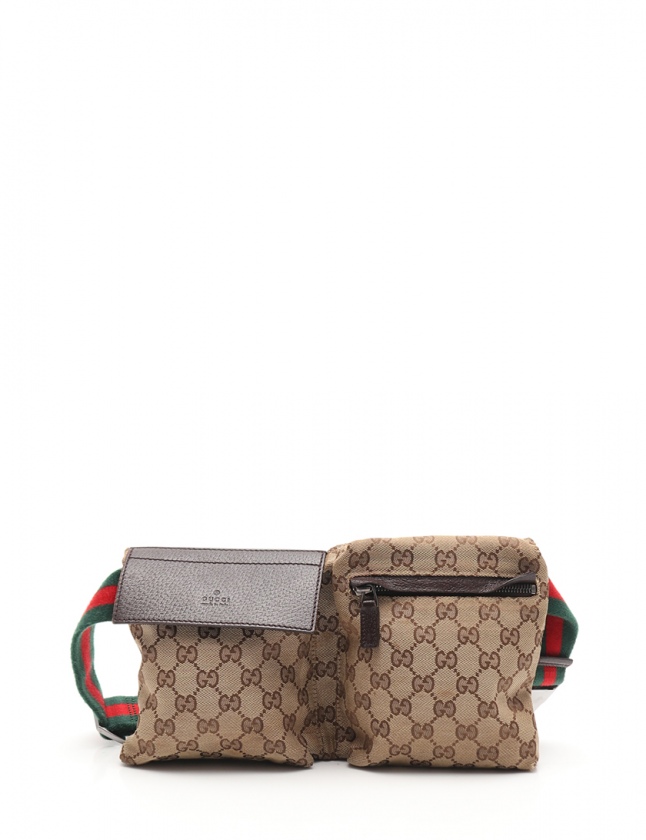 グッチ GUCCI ボディバッグ GGキャンバス ウエストバッグ シェリー 