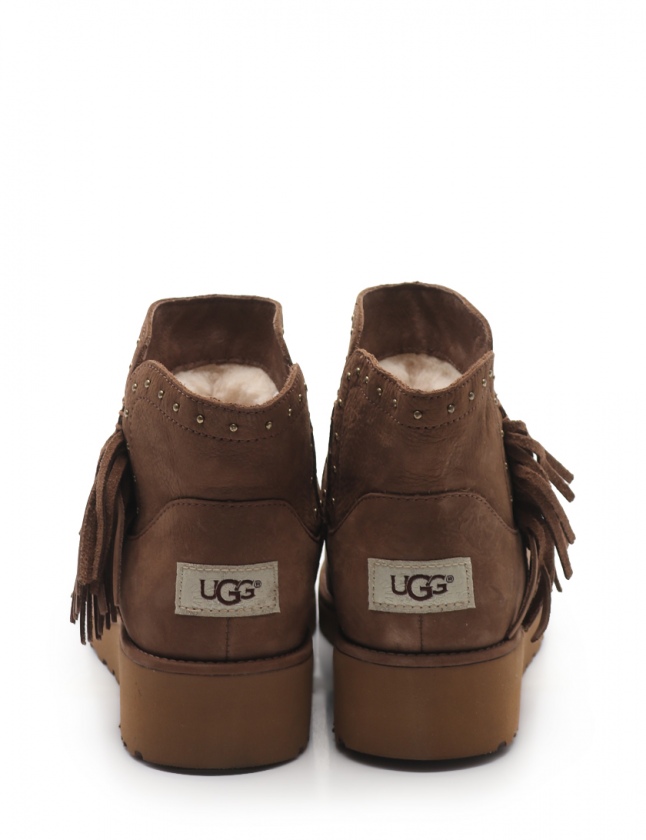 アグ オーストラリア UGG australia ショートブーツ シンディ 茶 7.5  
