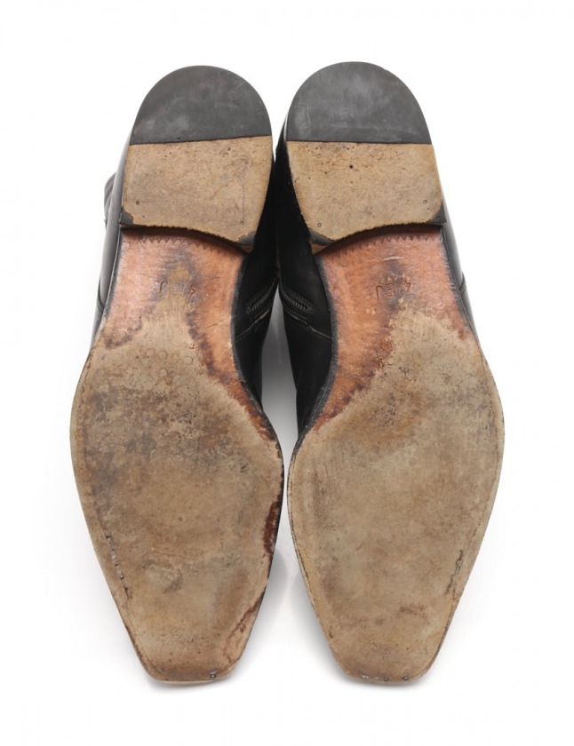 グッチ GUCCI ブーツ ホースビット 黒 41 シューズ 26cm 181848 レザー