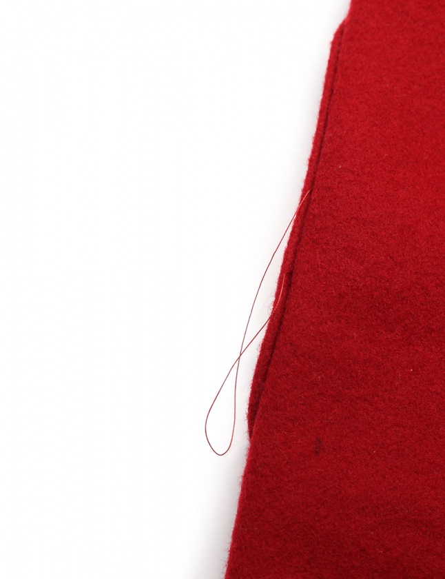 バーバリーブルーレーベル BURBERRY BLUE LABEL Pコート 赤 36