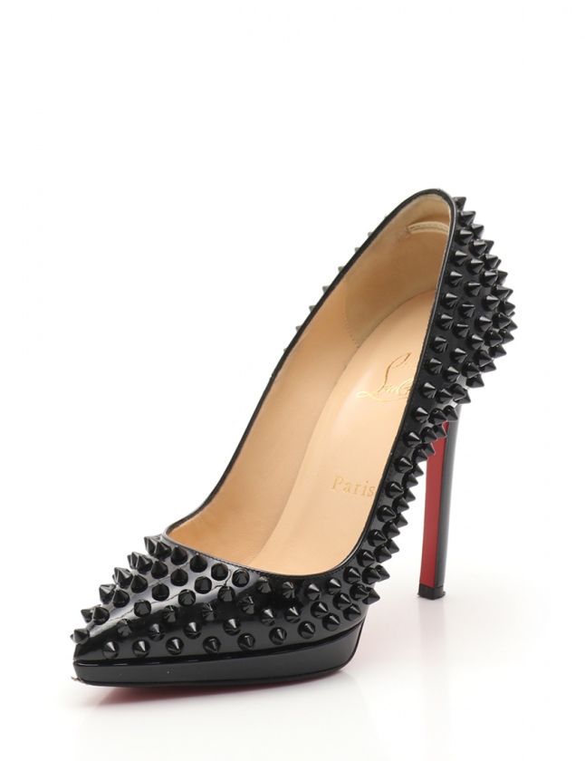 クリスチャンルブタン Christian louboutin パンプス 黒 36 シューズ 