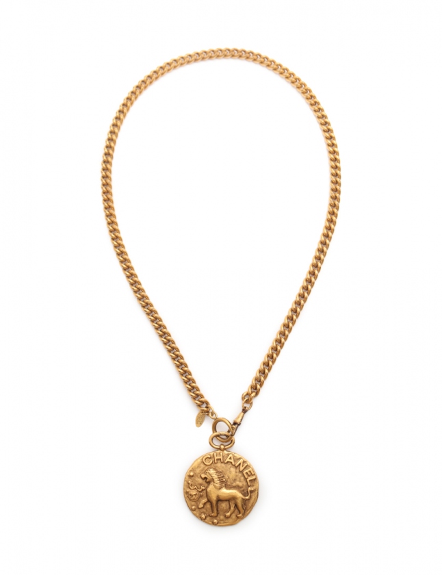 シャネル CHANEL ロングチェーンネックレス ゴールド アクセサリー 
