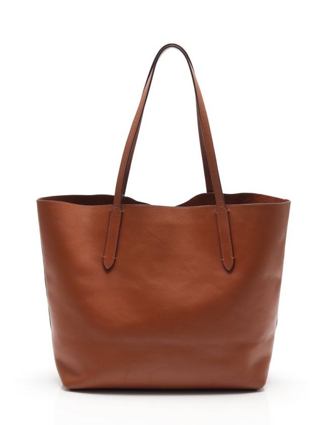 コーチ COACH トートバッグ ハドソン ナチュラル スムースレザー 茶  