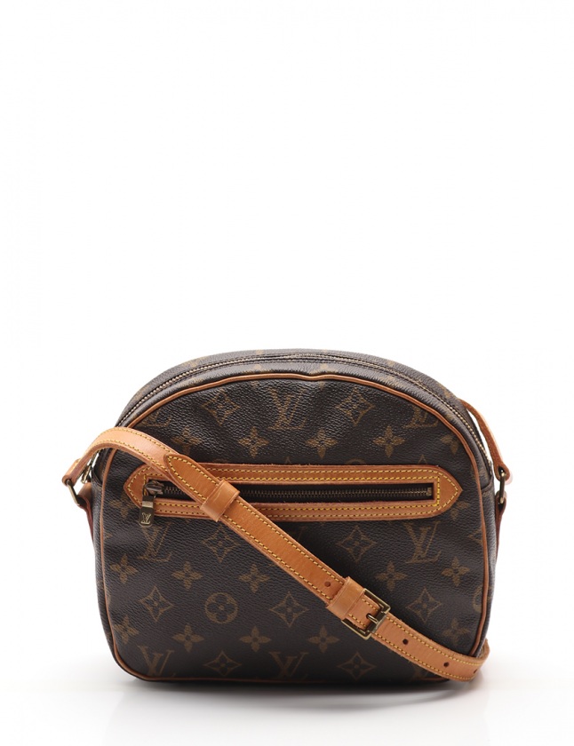 ルイヴィトン LOUIS VUITTON ショルダーバッグ サンリス モノグラム 茶  