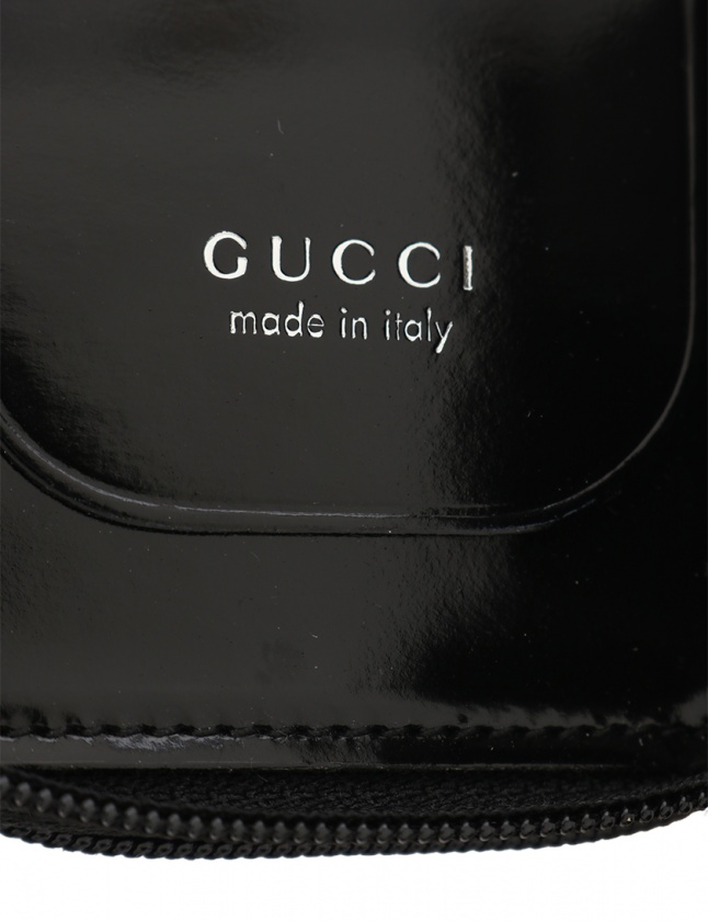 GUCCI グッチ バンブー コインケース キーケース ナイロン BLACK