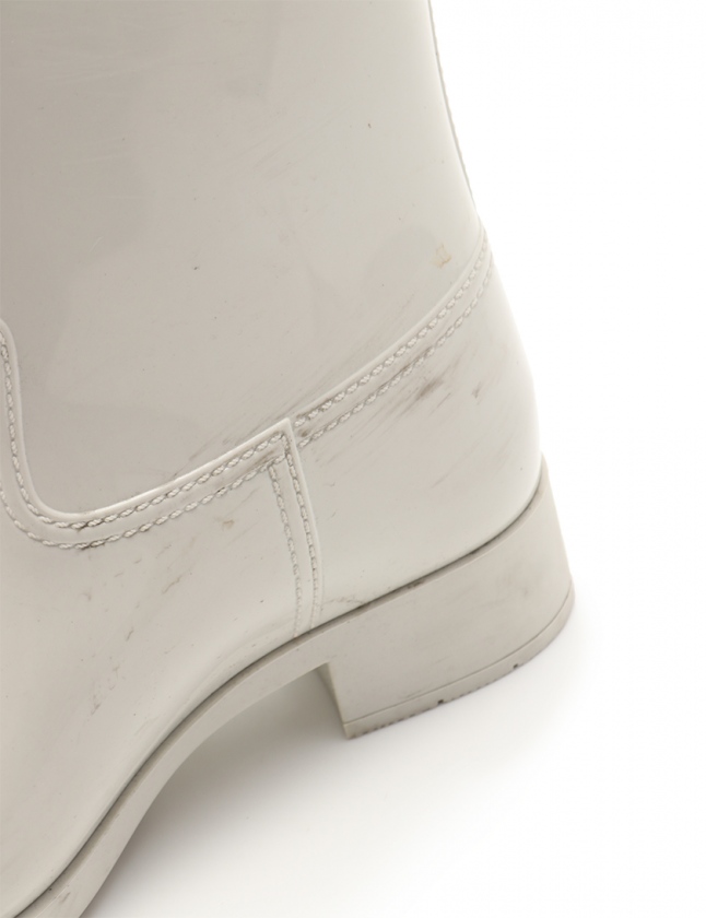 プラダスポーツ PRADA SPORT レインブーツ 白 37 シューズ 24cm 3U5619