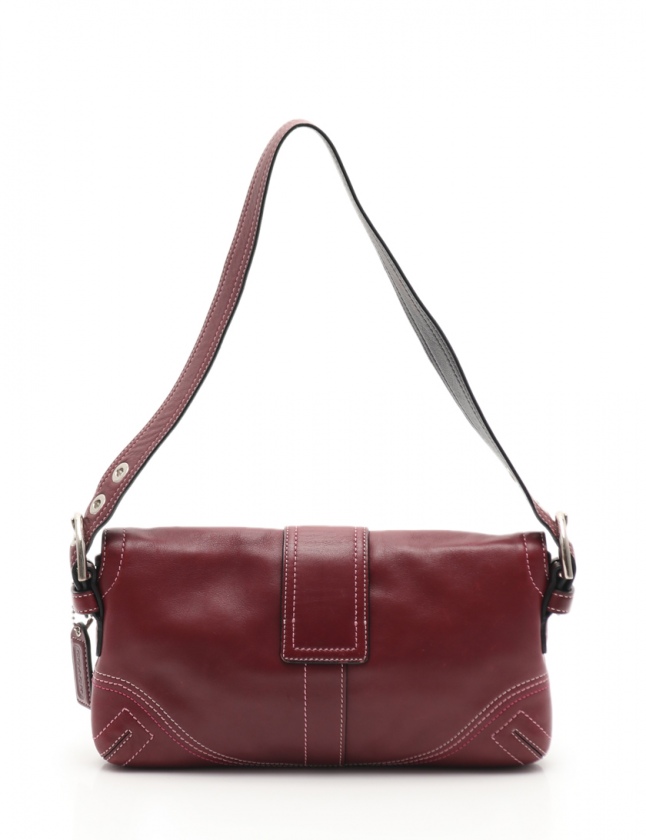 コーチ COACH ワンショルダーバッグ ソーホー デミフラップ ボルドー 