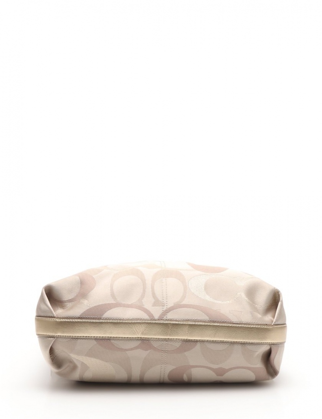 コーチ COACH ショルダーバッグ シグネチャー ベージュ ゴールド  