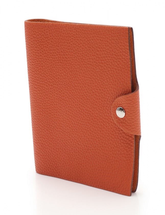 エルメス ユリス PM アジェンダ 手帳カバー トゴ レザー オレンジ □F  