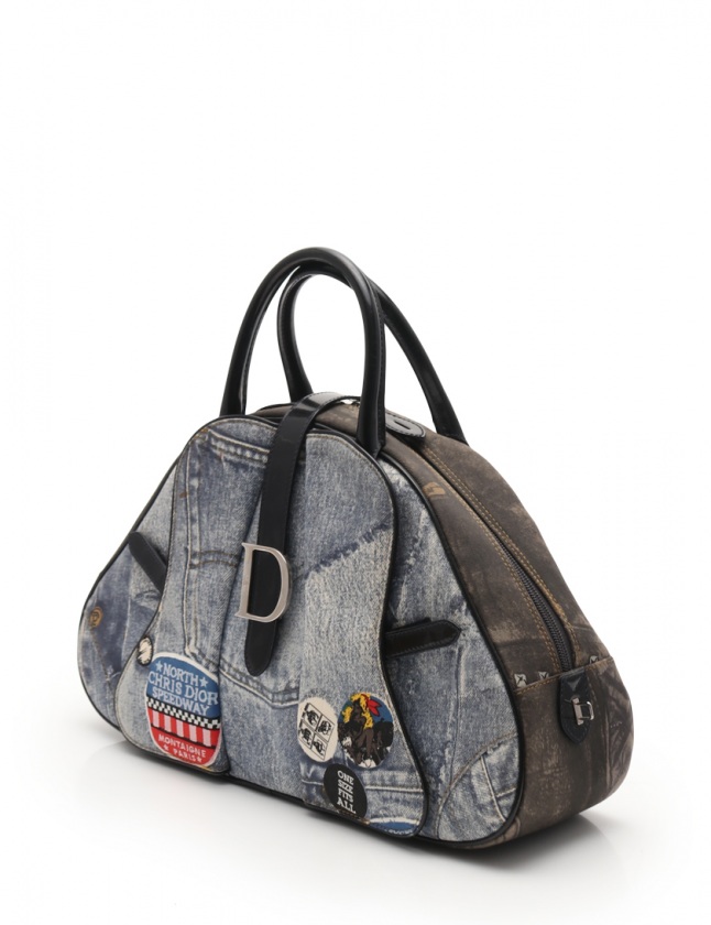Dior ヴィンテージ デニム ミニボストン バッグ ミニバッグ ディオール Dior ヴィンテージ デニム ミニボストン バッグ ミニバッグ