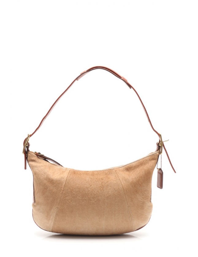 COACH ハラコ レザー ショルダーバッグ｜レディース