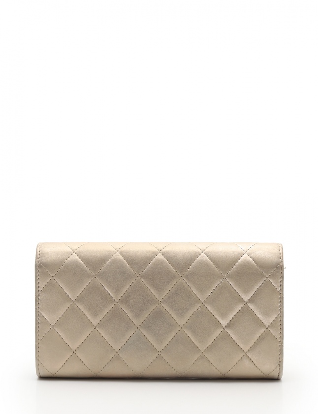 シャネル CHANEL 二つ折り長財布 マトラッセ ココマーク