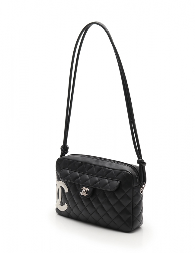 CHANEL シャネル カンボンライン ショルダーバッグ A28120 黒 CHANEL シャネル カンボンライン ショルダーバッグ A28120 黒