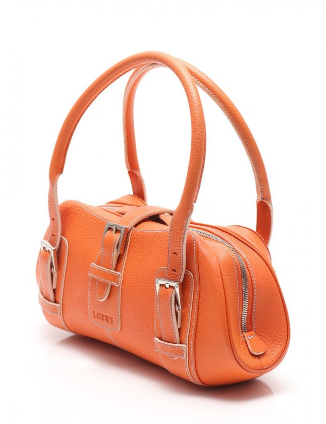 ロエベ LOEWE ショルダーバッグ センダ オレンジ 310.79.103 レザー 