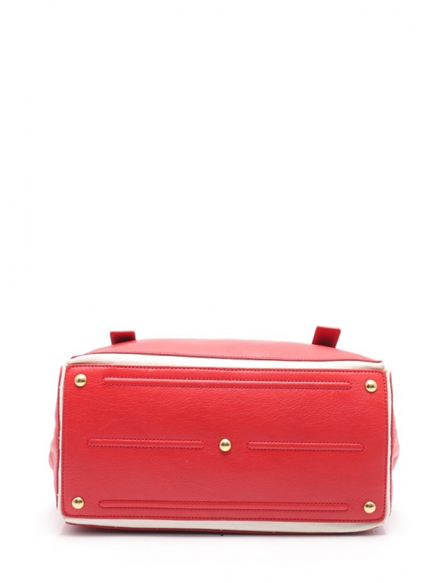 イヴサンローラン YVES SAINT LAURENT ハンドバッグ ミューズトゥ 赤