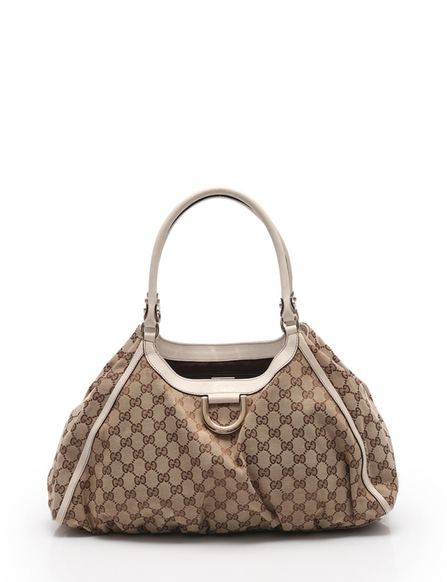 グッチ GUCCI ショルダーバッグ アビー GGキャンバス ベージュ 
