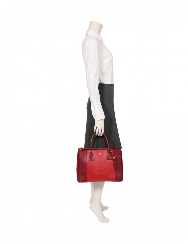 プラダ PRADA ハンドバッグ ショルダーバッグ 赤 ボルドー B2274C