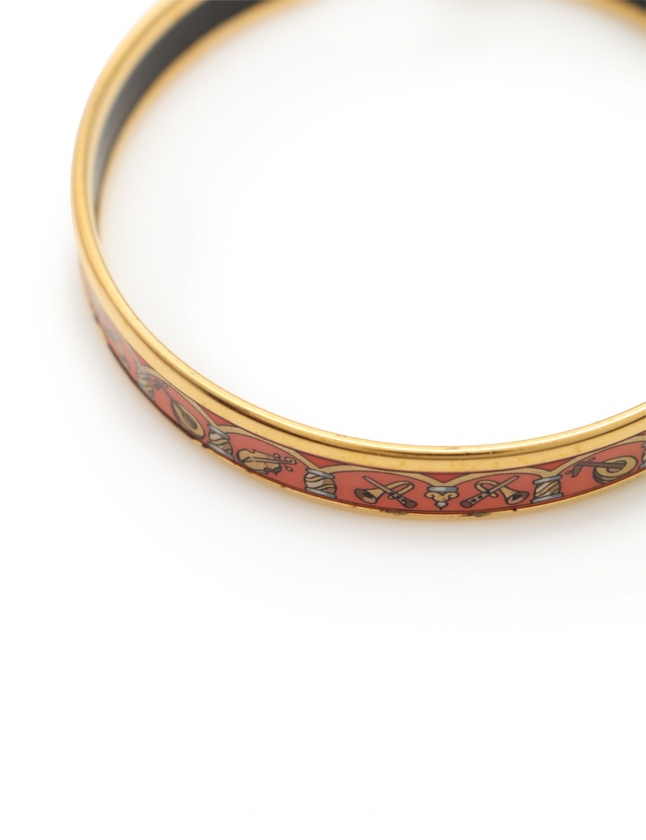 エルメス HERMES バングル エマイユGM ピンク エルメス エマイユPM