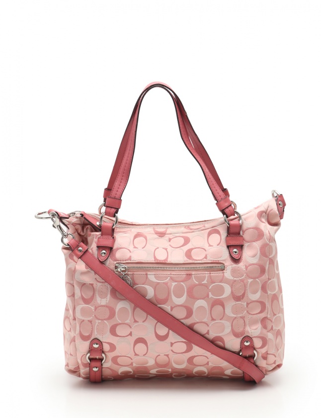 コーチ Coach ショルダーバッグ シグネチャー ピンク マルチカラー F ナイロンキャンバス 2way レディース 114 ベクトルパーク