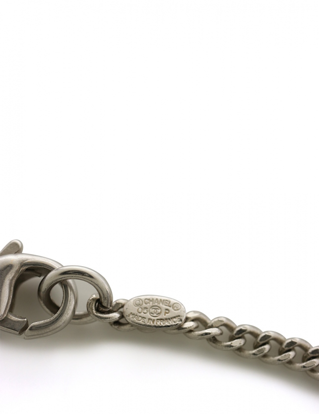 シャネル CHANEL ネックレス ココマーク シルバー マルチカラー  