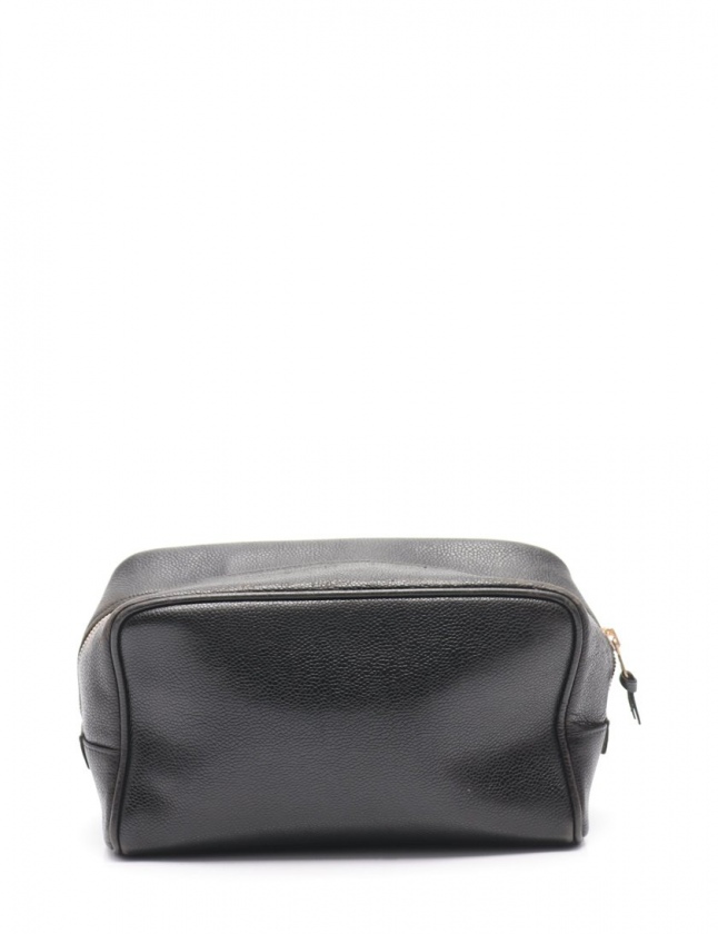 シャネル CHANEL 化粧ポーチ ココマーク バニティバッグ 黒 小物