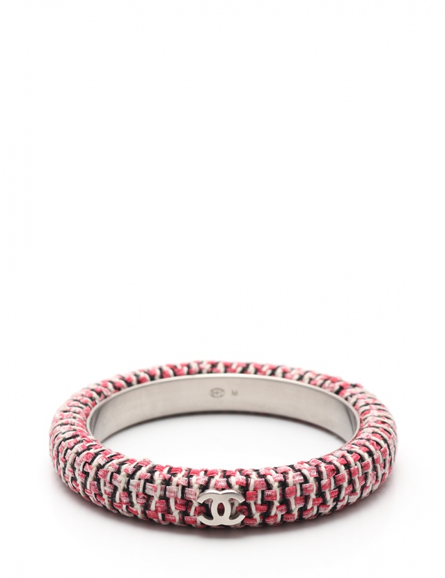シャネル CHANEL バングル ココマーク ピンク 黒 アクセサリー