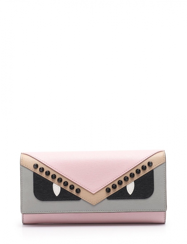 フェンディ FENDI チェーンウォレット 二つ折り長財布 モンスター  