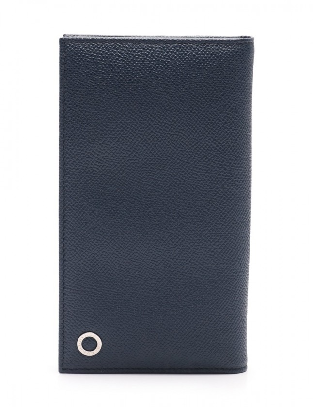 ブルガリ Bvlgari 二つ折り長財布 ブルガリブルガリ ネイビー 小物 レザー メンズ 114 ベクトルパーク