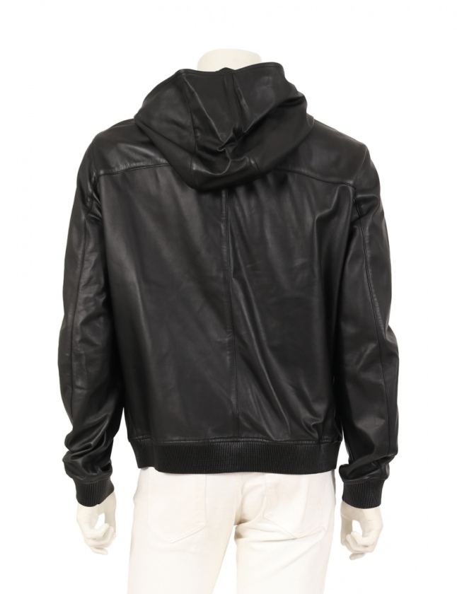 FENDI フェンディ　レザー　ジャケット FENDI レザージャケット | ブラック | FARFETCH JP