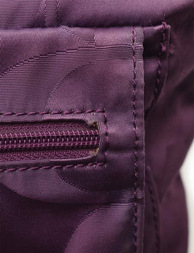 コーチ　COACH ファー付き黒紫チェックモカシン パープル（紫）系 Coach(コーチ) スニーカー(レディース) - 海外