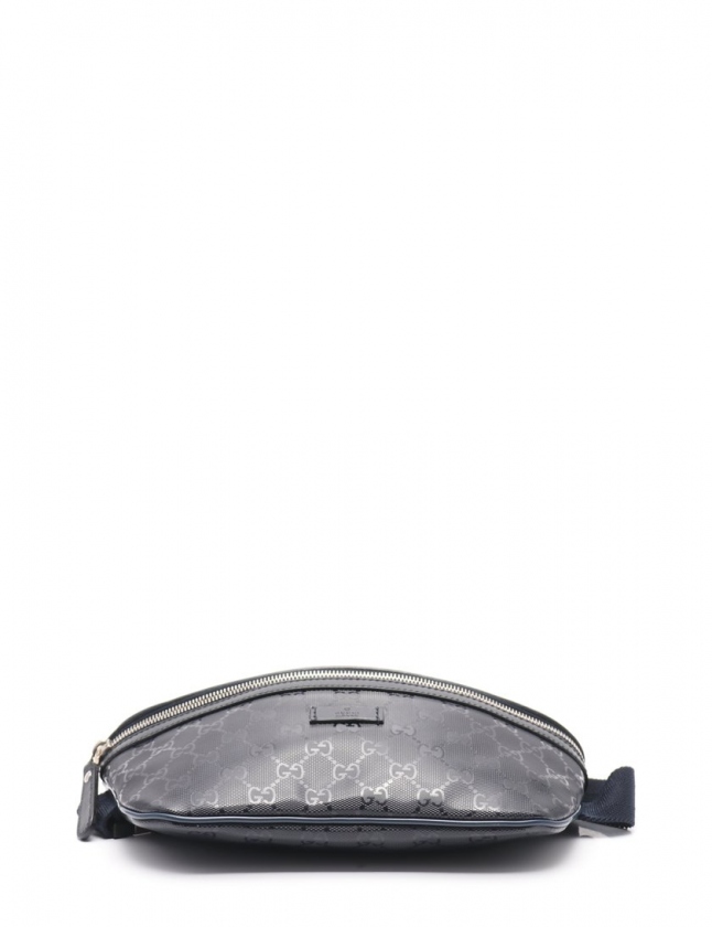 グッチ GUCCI ウエストバッグ ボディバッグ GGインプリメ ダークネイビー 233269 PVC レザー メンズ