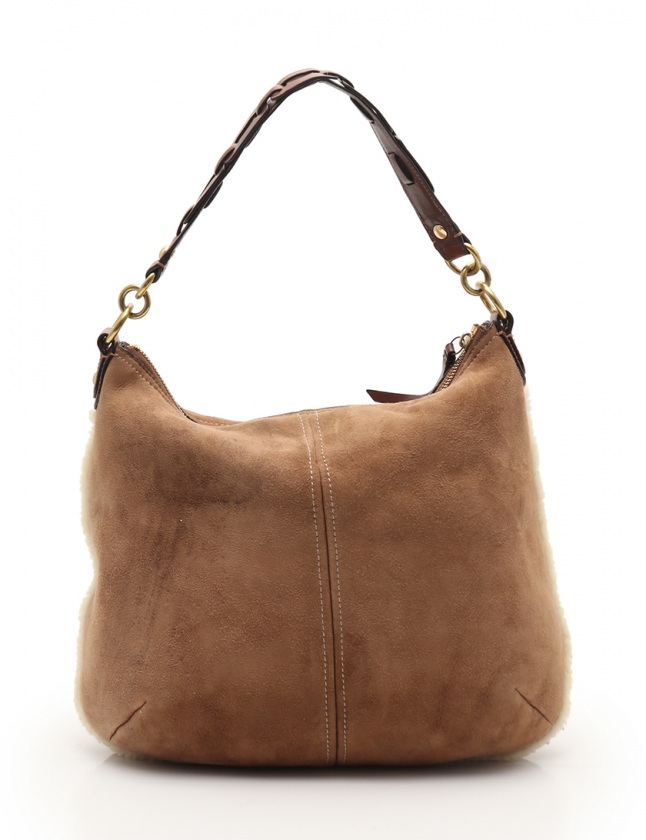 コーチ COACH ワンショルダーバッグ ベージュ 21228 ムートン 