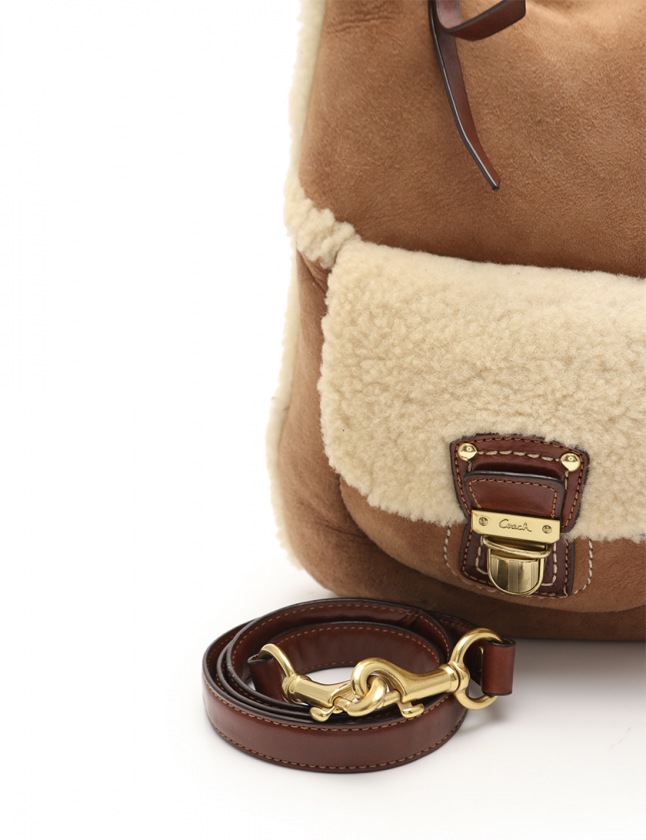 コーチ COACH ワンショルダーバッグ ベージュ 21228 ムートン 