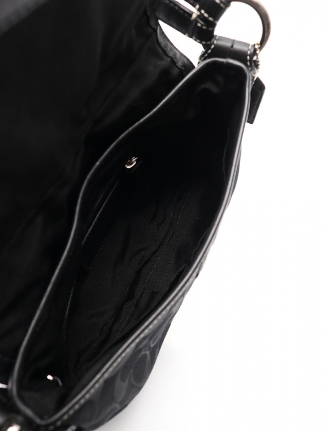 【未使用級】Coach コーチ ワンショルダーバッグ シグネチャー 黒 6371 コーチ COACH ワンショルダーバッグ シグネチャー キャンバス