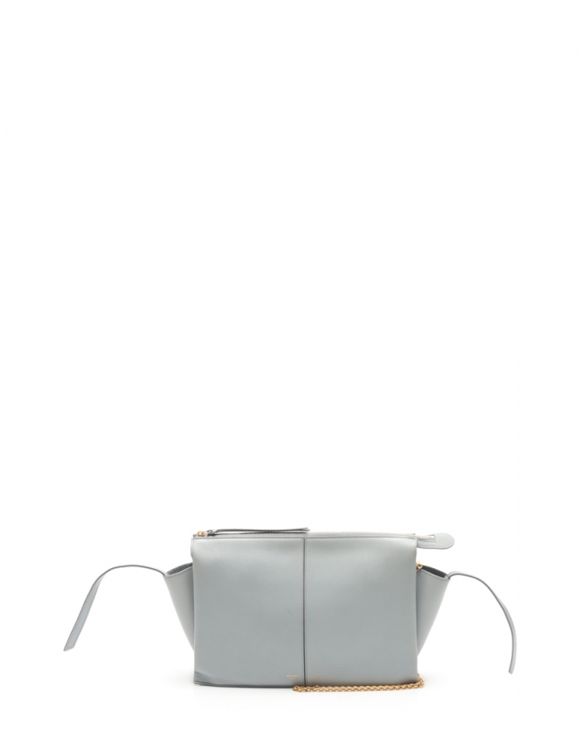 セリーヌ CELINE ショルダーバッグ クラッチバッグ トリフォルド 水色 