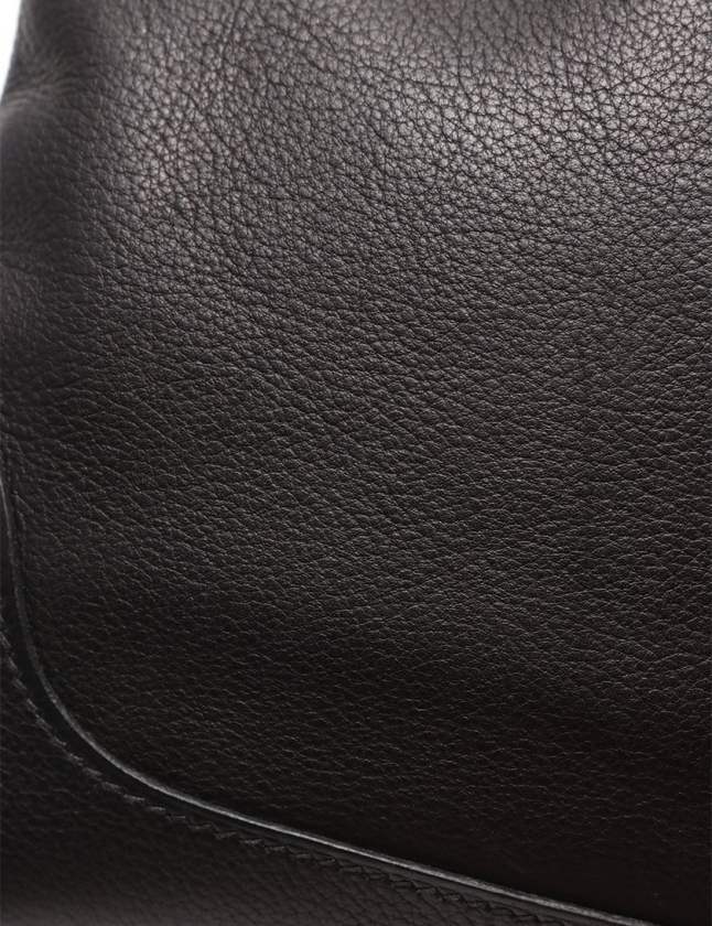 エルメス HERMES ワンショルダーバッグ トリム24 黒 レザー □H